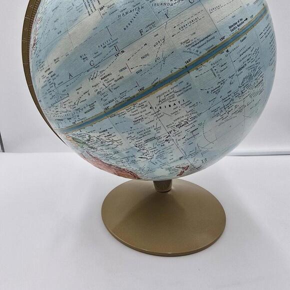 Replogle World Nation Series 12-Inch Diameter Globe with Gold‎ Metal Stand - Picture 1 of 9